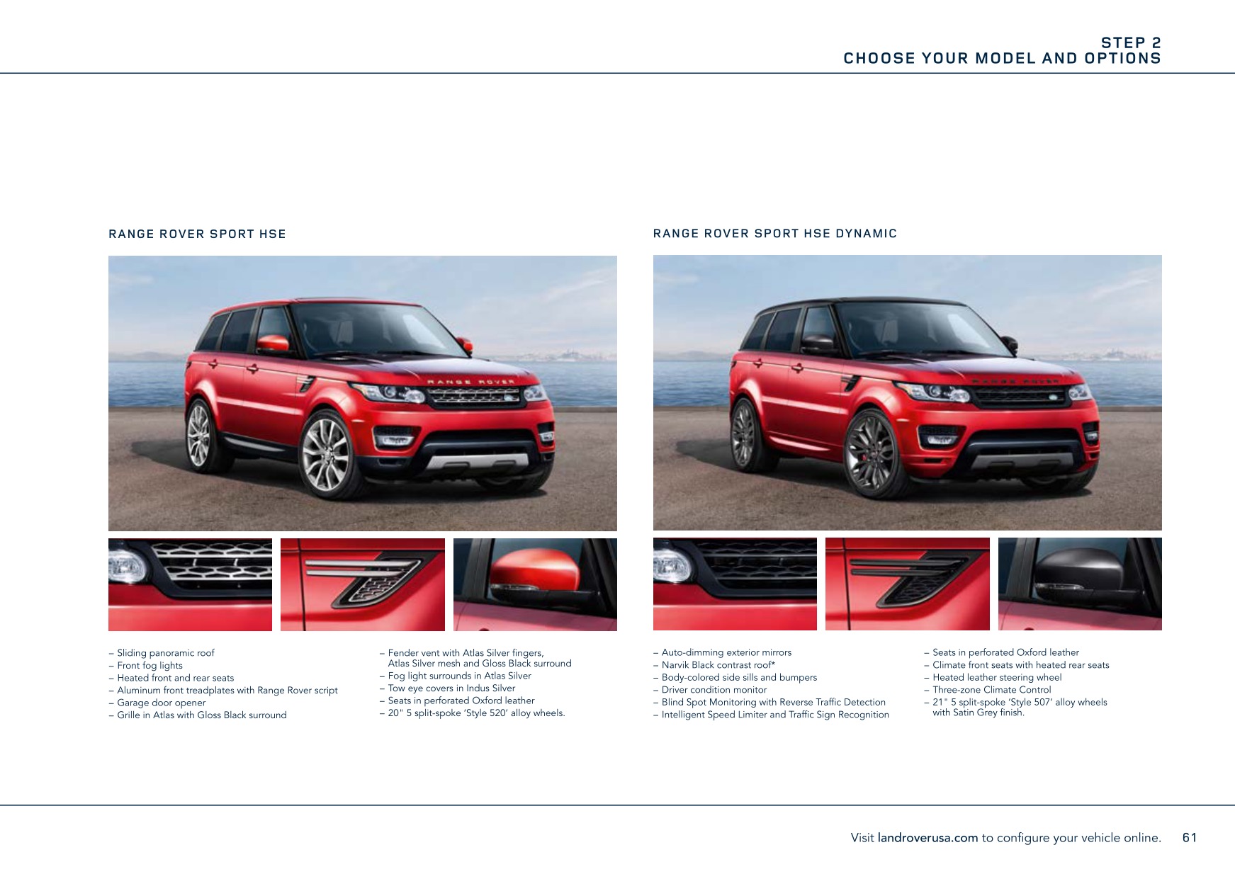 2017 Range Rover Sport Brochure Page 76